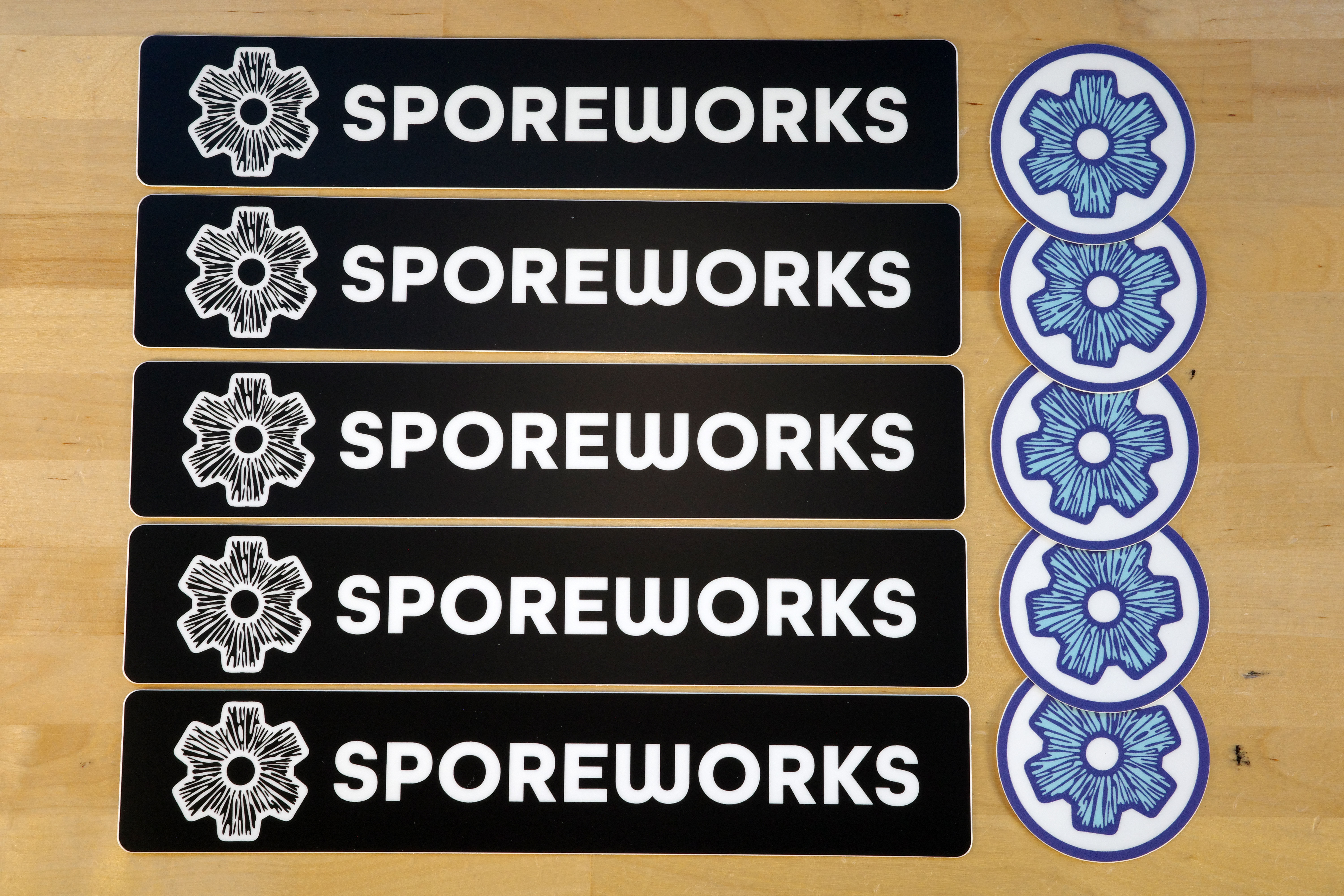 Sporeworks Original Logo Sticker Mix Set (10 pack)